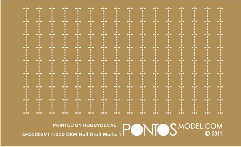 Pontos 35012WD1 DKM Scharnhorst Wooden Deck set Type 1 1/350 – zdjęcie 3