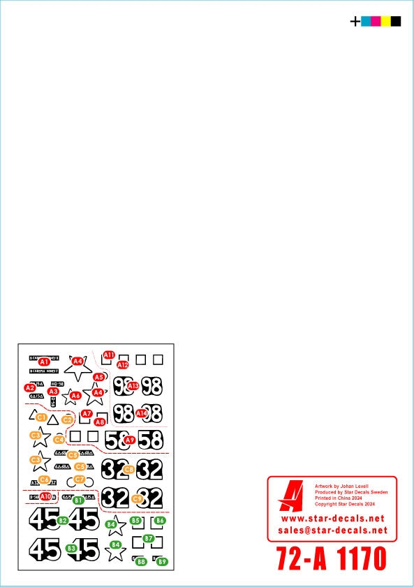 Star Decals 72-A1170 US 6th Armored Division 4. The Super-Sixth in Europe 1944-45. Special Tanks 1/72 – zdjęcie 2