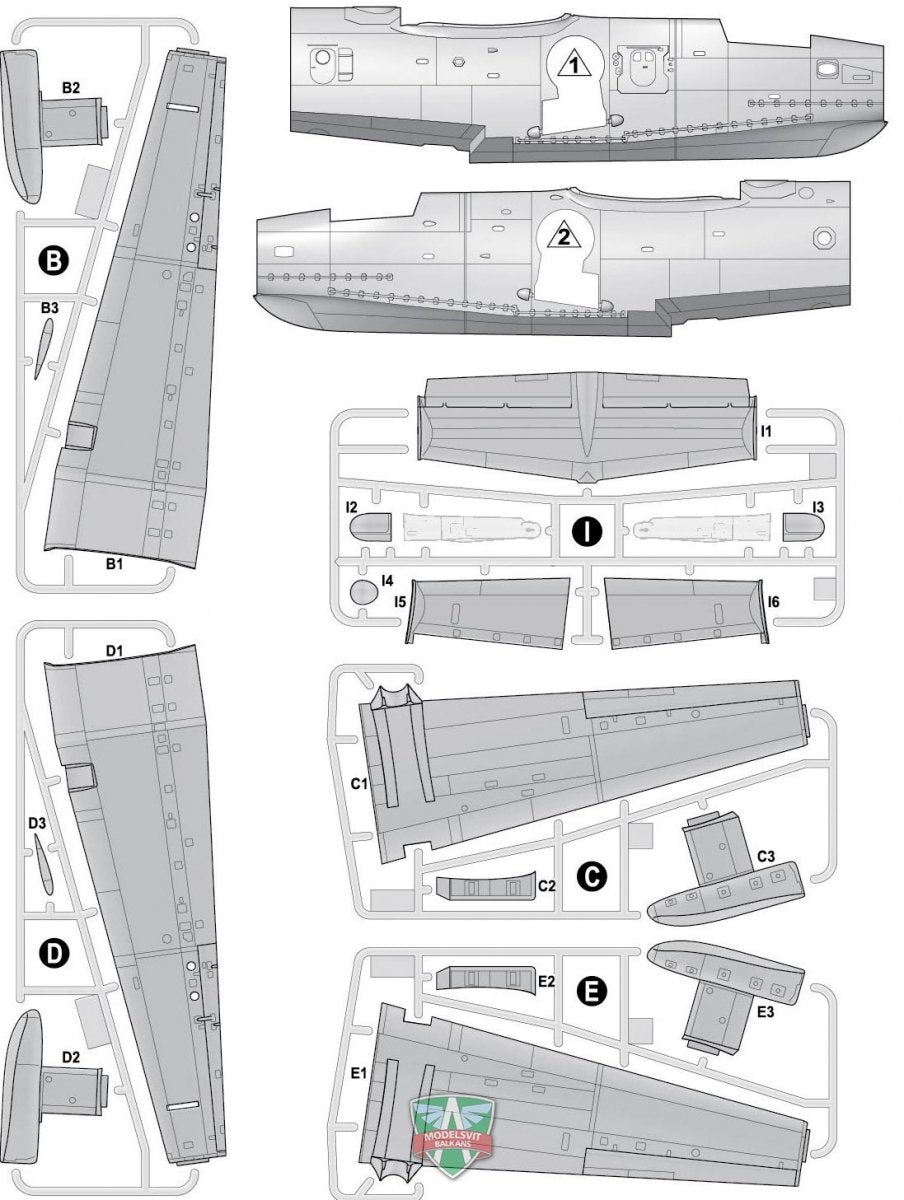 Modelsvit 72039 Beriev Be-14 All-weather SAR flying boat 1/72 – Bild 4