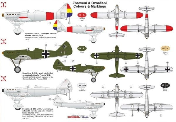 Kovozavody Prostejov KPM0180 Dewoitine D.510 International 1/72 – image 2