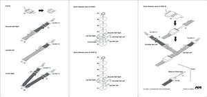 KA Models KA-24005 6&amp;amp;4 Point Racing Seat Belt Set ( pasy bezpieczeństwa ) 1/24 – zdjęcie 3