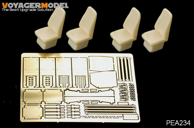 Voyager Model PEA234 Modern USMC HUMVEE family High back seats w/ seat belts (4 CHOICE) (FOR BRONCO) 1/35
