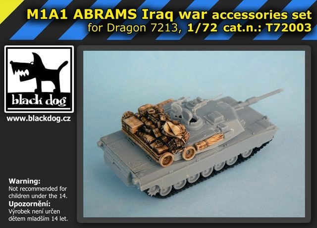 Black Dog T72003 M1A1 ABRAMS Iraq War for Dragon 07213 1/72 – zdjęcie 2