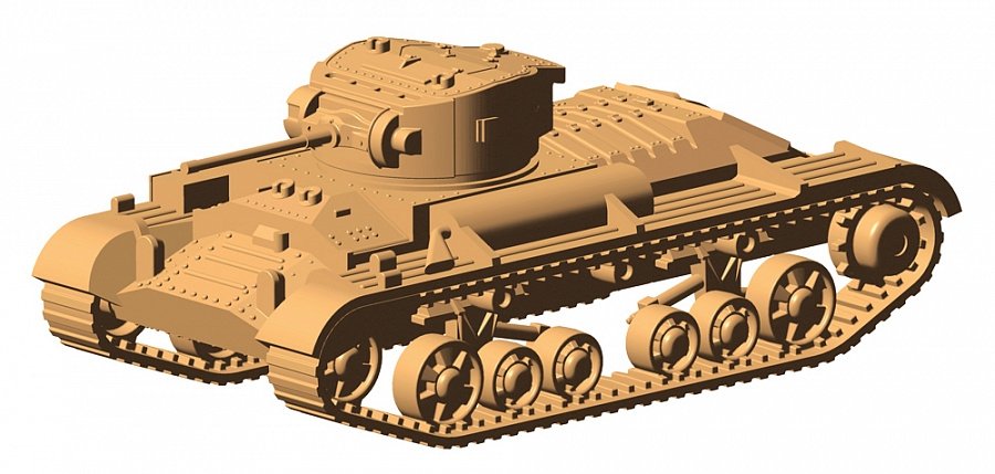 Zvezda 6280 British Infantry Tank &amp;quot;Valentine” II 1/100 – zdjęcie 5