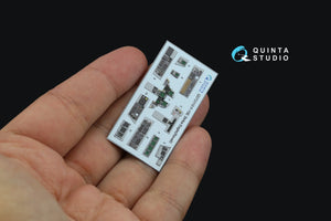 Quinta Studio QD72110 F-15E 3D-Printed &amp;amp; coloured Interior on decal paper (Revell) 1/72 – zdjęcie 5