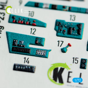 KELIK K72057 MIG-23 ML/MLA INTERIOR 3D DECALS FOR CLEARPROP KIT 1/72 – zdjęcie 4
