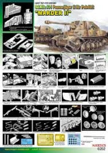 Dragon 6262 Sd.Kfz. 131 Panzerjaeger II fur Pak 40/2 &amp;quot;Marder II 1/35 – zdjęcie 2