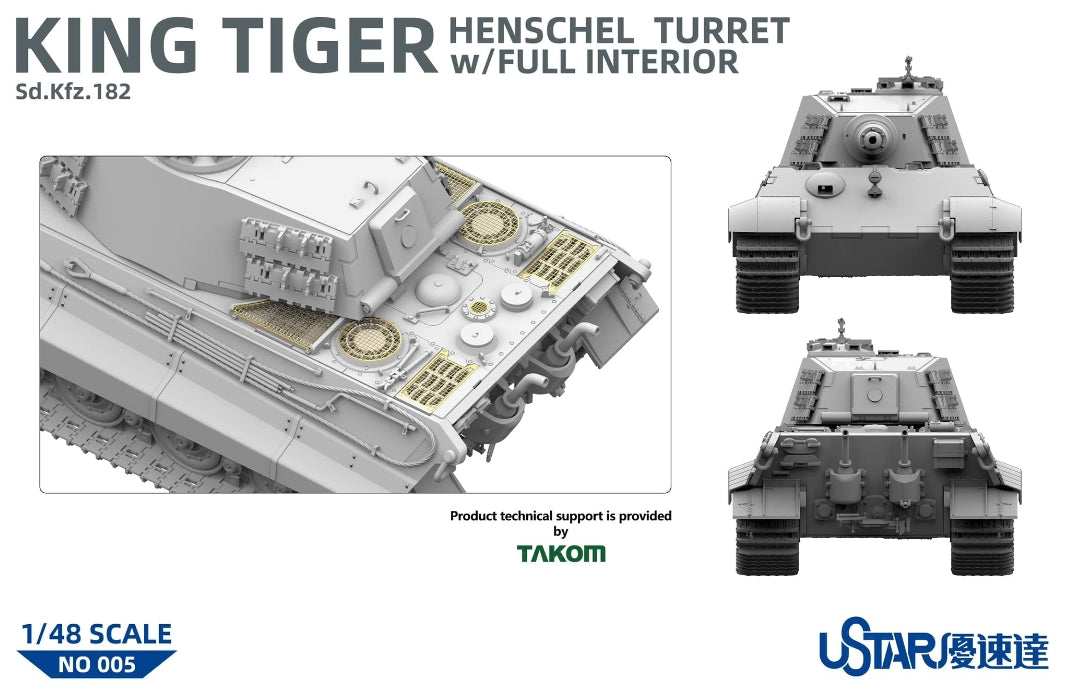 Suyata NO-005 King Tiger Henschel Turret With Full Interior 1/48 – zdjęcie 4