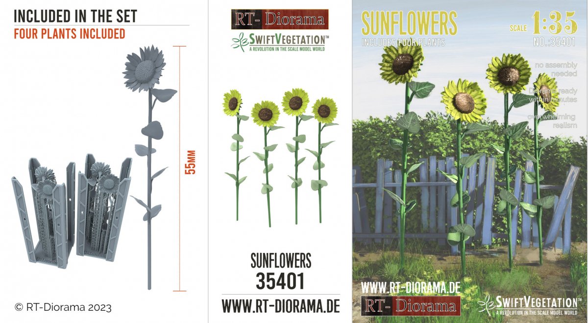 RT-Diorama 35401 Sunflowers 1/35 – zdjęcie 2