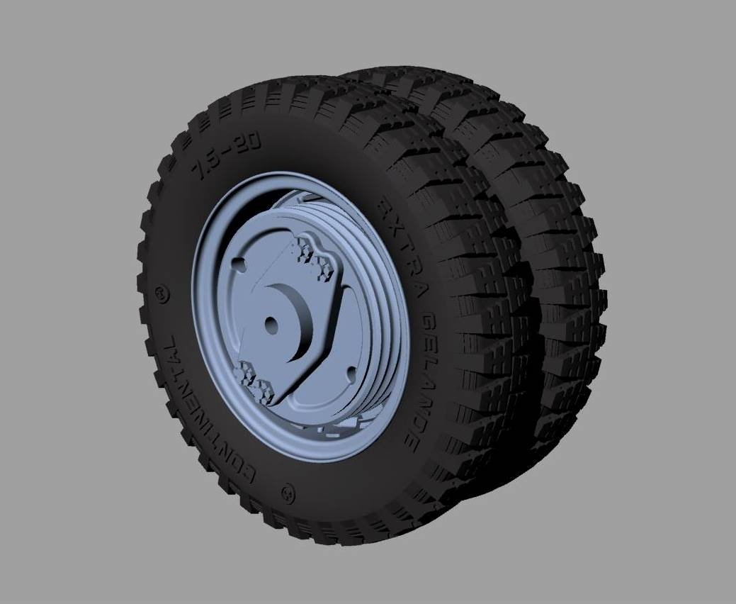 Panzer Art RE35-451 Krupp L3H163 road wheels (Gelande pattern) 1/35 – Bild 2