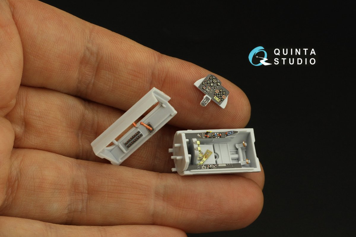 Quinta Studio QD72049 Me-262A 3D-Printed &amp;amp; coloured Interior on decal paper (Airfix) 1/72 – zdjęcie 9