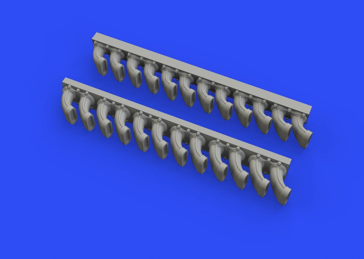 Eduard 648508 P-400 exhaust stacks 1/48 EDUARD – zdjęcie 3