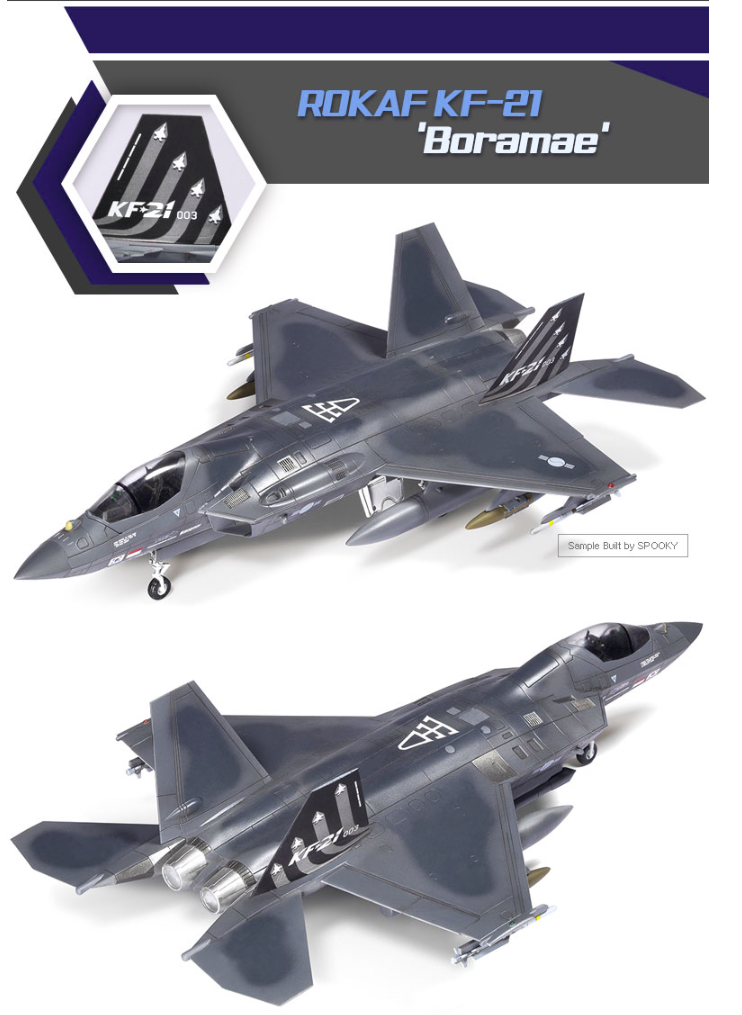 Academy 12585 ROKAF KF-21 Boramae 1/72 – zdjęcie 5