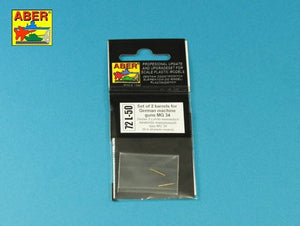 Aber 72L-50 Set of 2 barrels for German machine guns MG34 1/72 – zdjęcie 3