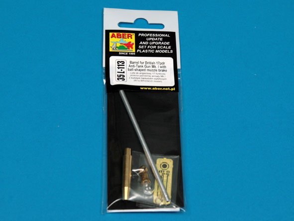 Aber 35L-113 Barrel for British 17pdr Anti-Tank Gun Mk.I with ball-shaped muzzle brake 1/35 – image 9