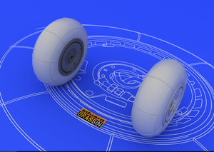 Eduard 648055 Bf 110 E/ F/G main undercarriage wheels 1/48 (EDUARD) – zdjęcie 2