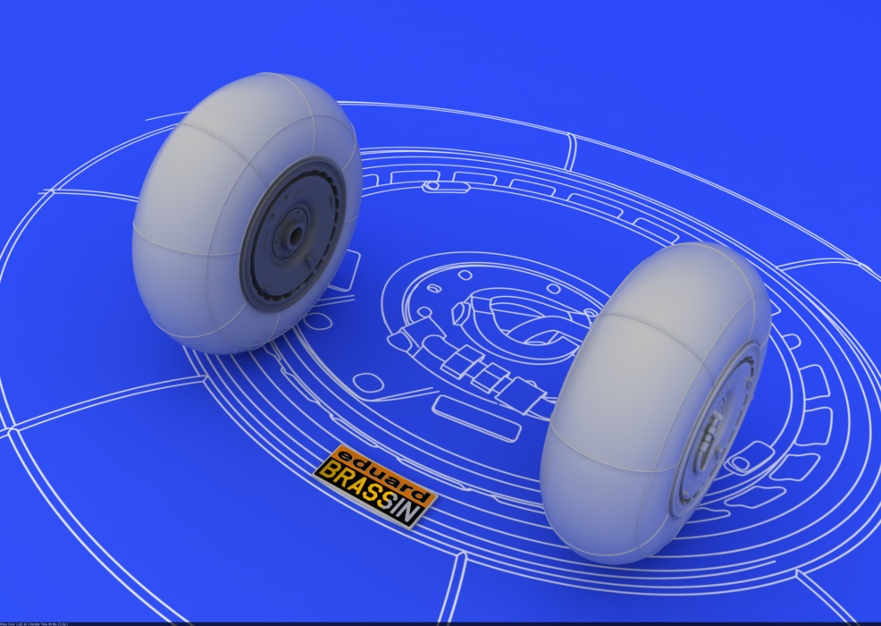 Eduard 648055 Bf 110 E/ F/G main undercarriage wheels 1/48 (EDUARD) – zdjęcie 2
