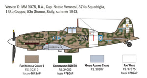 Italeri 1481 Macchi MC.202 Flogore &amp;quot;Aces&amp;quot; - 5 Regia Aeronautica Aces Versions 1/72 – zdjęcie 5