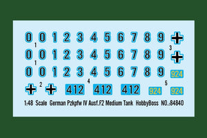 Hobby Boss 84840 German Pzkpfw IV Ausf.F2 Medium Tank 1/48 – image 3