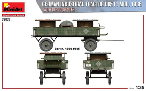 MiniArt 38033 GERMAN INDUSTRIAL TRACTOR D8511 MOD. 1936 WITH CARGO TRAILER 1/35 – image 7
