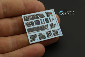 Quinta Studio QDS-32110 F/A-18A 3D-Printed &amp;amp; colored Interior on decal paper (Academy) (Small version) 1/32 – image 3