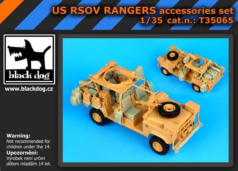 Ensemble d'accessoires Black Dog T35065 US RSOV Rangers au 1/35
