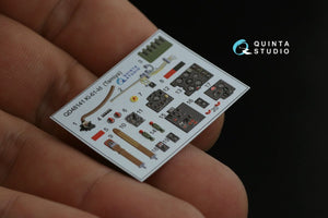 Quinta Studio QD48141 Ki-61-Id 3D-Printed &amp;amp; colored Interior on decal paper (Tamiya) 1/48 – image 8