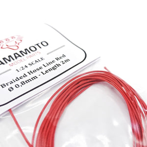 Yamamoto YMPTUN92 Wąż pleciony czerwony 0,8 mm 2m 1/24