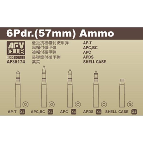 AFV Club 35174 Ammunition 6 Pdr (57mm) 1/35 – image 2