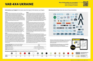 Heller 57130 VAB 4X4 Ukraine - Starter Kit 1/35 – zdjęcie 4