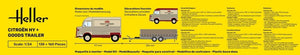 Heller 50331 Citroen HY + Goods Trailer 1/24 – zdjęcie 5