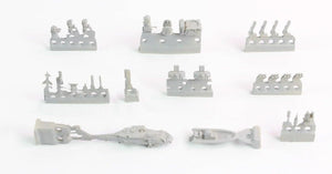 Pontos 38019F1 USS FFG Oliver Hazard Perr Class L.H. Detail Up Set &amp;quot;Advanced&amp;quot; with Kit 1/350 – zdjęcie 6