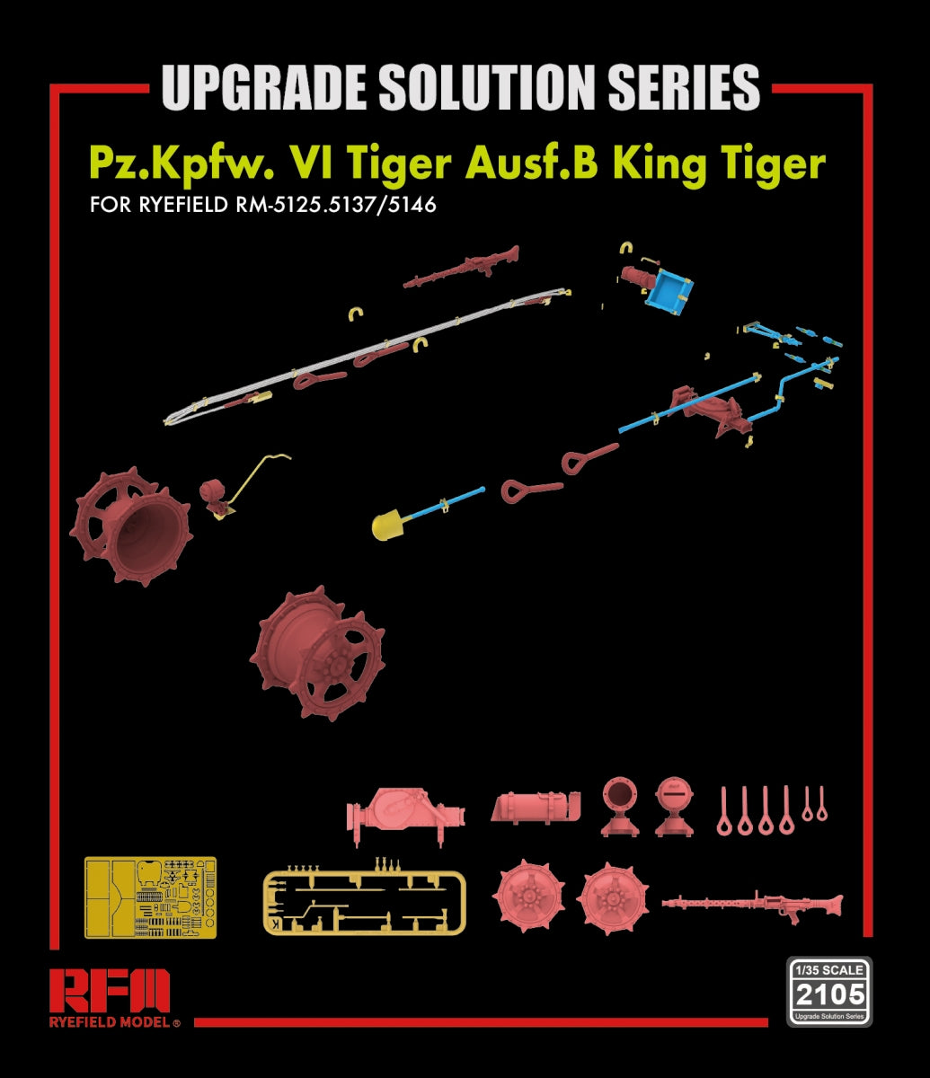 Rye Field Model 2105 Kingtiger Upgrade set for RFM RM5125/5137/5146 1/35 – image 2