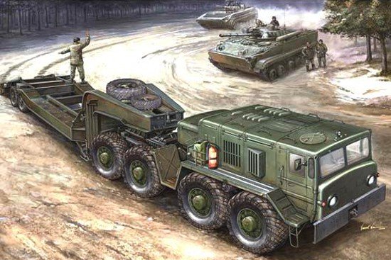 Trumpeter 00212 MAZ-537G Late Production type with MAZ/ChMZAP-5247G semitraii 1/35