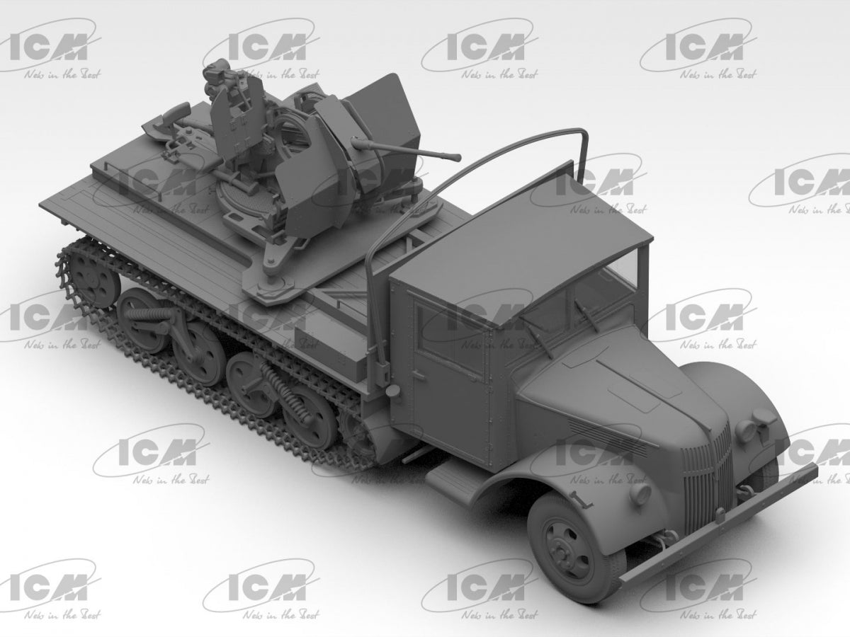 ICM 35455 Sd.Kfz.3b with Flak 38 Truppenluftschutzwagen 1/35 – zdjęcie 18