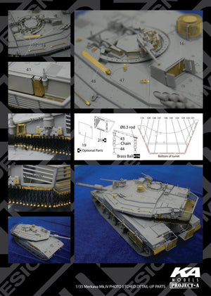 MK1 Design MM-35002 MERKAVA MK.IV DETAIL-UP ETCHD PARTS 1/35 – zdjęcie 2
