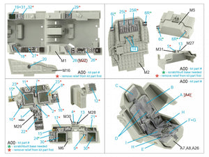 Quinta Studio QD35104 AH-64DI Saraf 3D-Printed &amp;amp; colored Interior on decal paper (Takom) 1/35 – image 2
