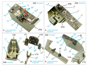 Quinta Studio QD32160 Do 335A-10 3D-Printed &amp;amp; coloured Interior on decal paper (HK models) 1/32 – immagine 3