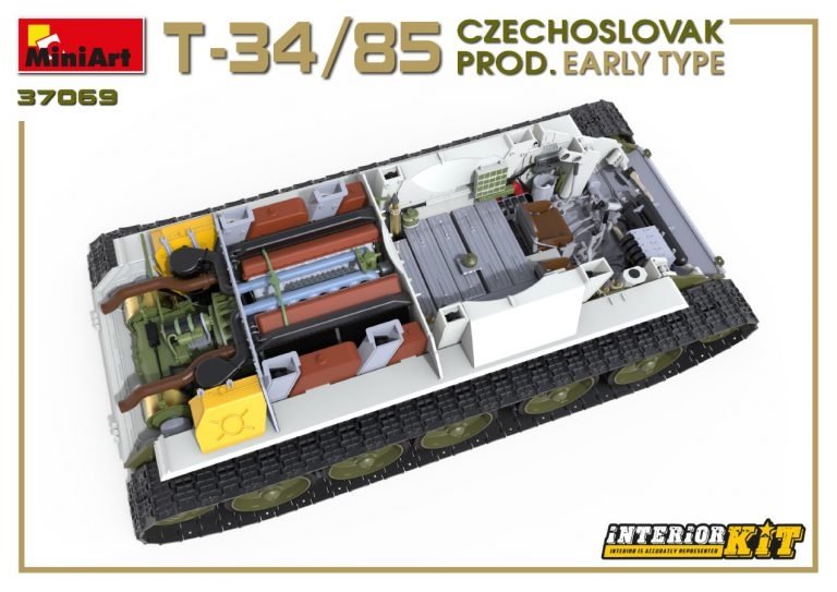 Miniart 37069 T-34/85 Czechoslovak Prod. Early Type 1/35 – Bild 17