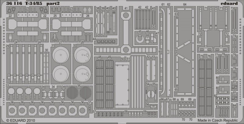 Eduard 36116 T-34/85 1/35 AFV Club – zdjęcie 2