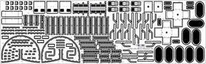 Pontos 22002F1 USS BB-63 Missouri 1945 Detail Up Set (Without wooden deck) 1/200 – zdjęcie 9