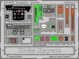 Eduard 32542 Ki-84 Hayate interior 1/32 HASEGAWA – Bild 2