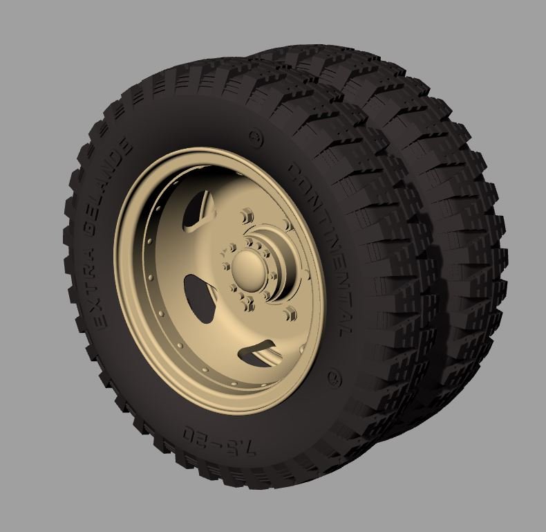 Panzer Art RE35-737 Opel Blitz Road Wheels Early (Gelande Pattern) 1/35 – zdjęcie 2