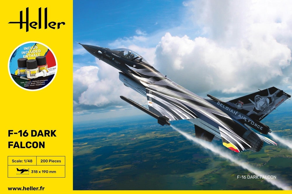 Heller 35411 F-16 Dark Falcon - Starter Kit 1/48 – image 2