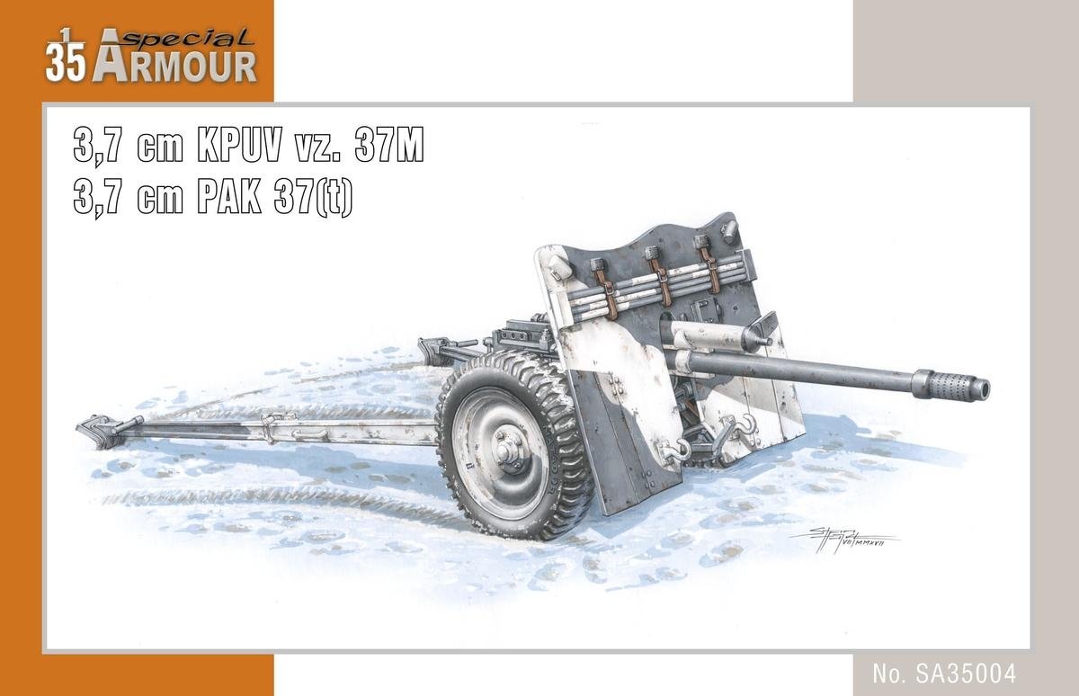 Special Armor 35004 3.7 cm KPUV vz.37M / 3.7 cm PaK M 37(t) 1/35