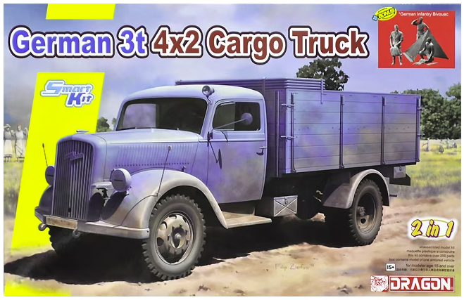 Dragon 6974 German 3t 4x2 Cargo Truck (2 in 1) 1/35 – zdjęcie 2