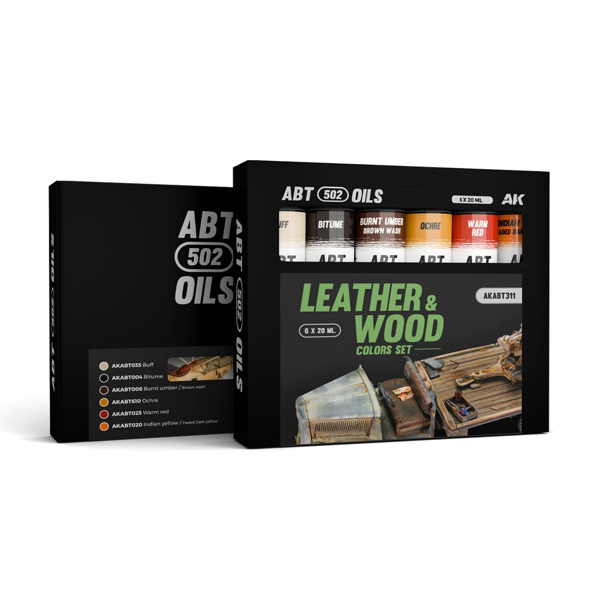 502 Abteilung ABT311 LEATHER and WOOD COLORS SET 6x20ml – zdjęcie 2