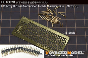 Voyager Model PE16030 US Army 0.5 cal Ammunition for M2 Machine Gun 30 pcs 1/16 – immagine 2