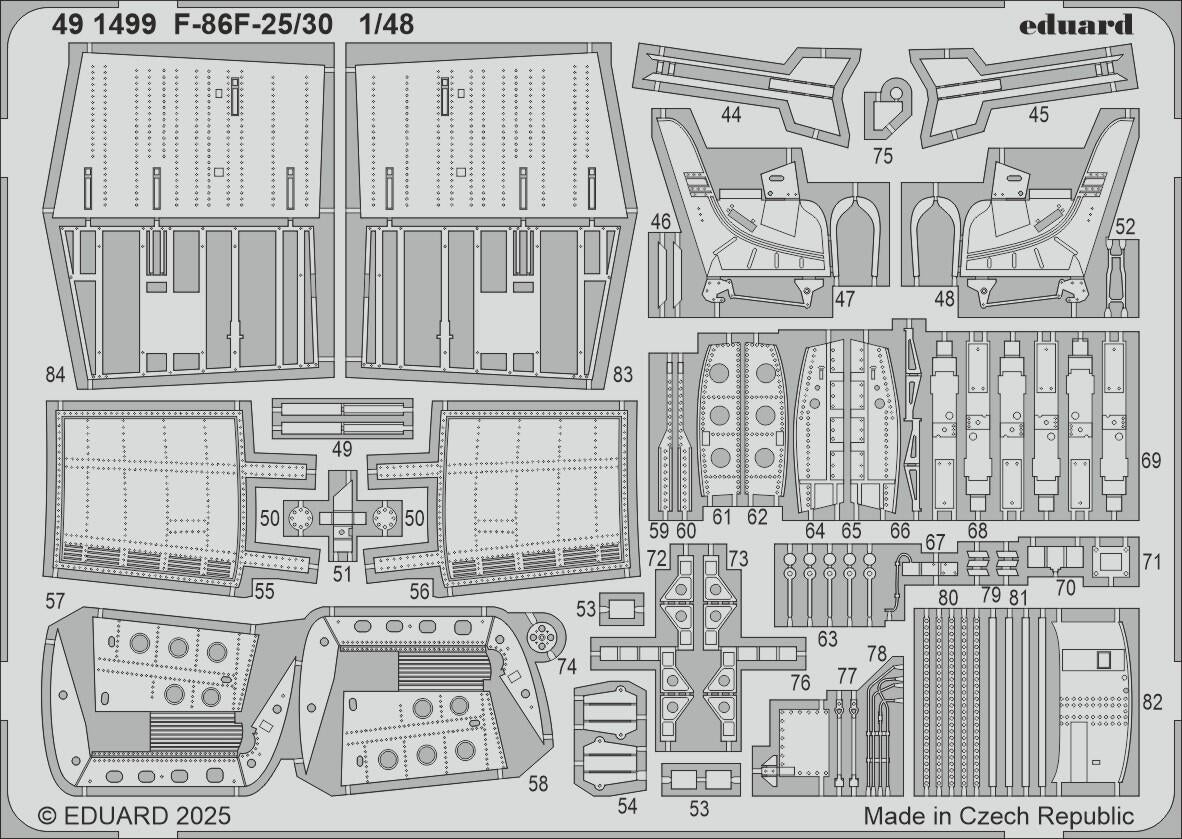 Eduard 491499 F-86F-25/30 AIrfix 1/48