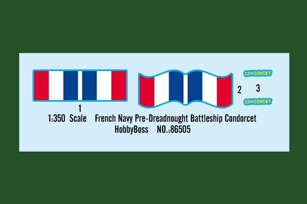 Hobby Boss 86505 French Navy Pre-Dreadnought Battleship Condorcet 1/350 – image 3